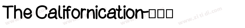 The Californication字体转换